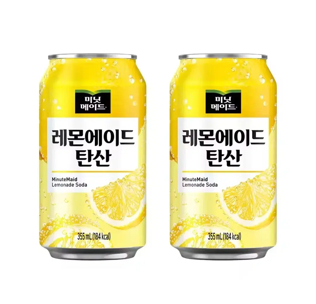 [무료배송] 미닛메이드 레몬에이드 탄산 355ml 24캔 음료수